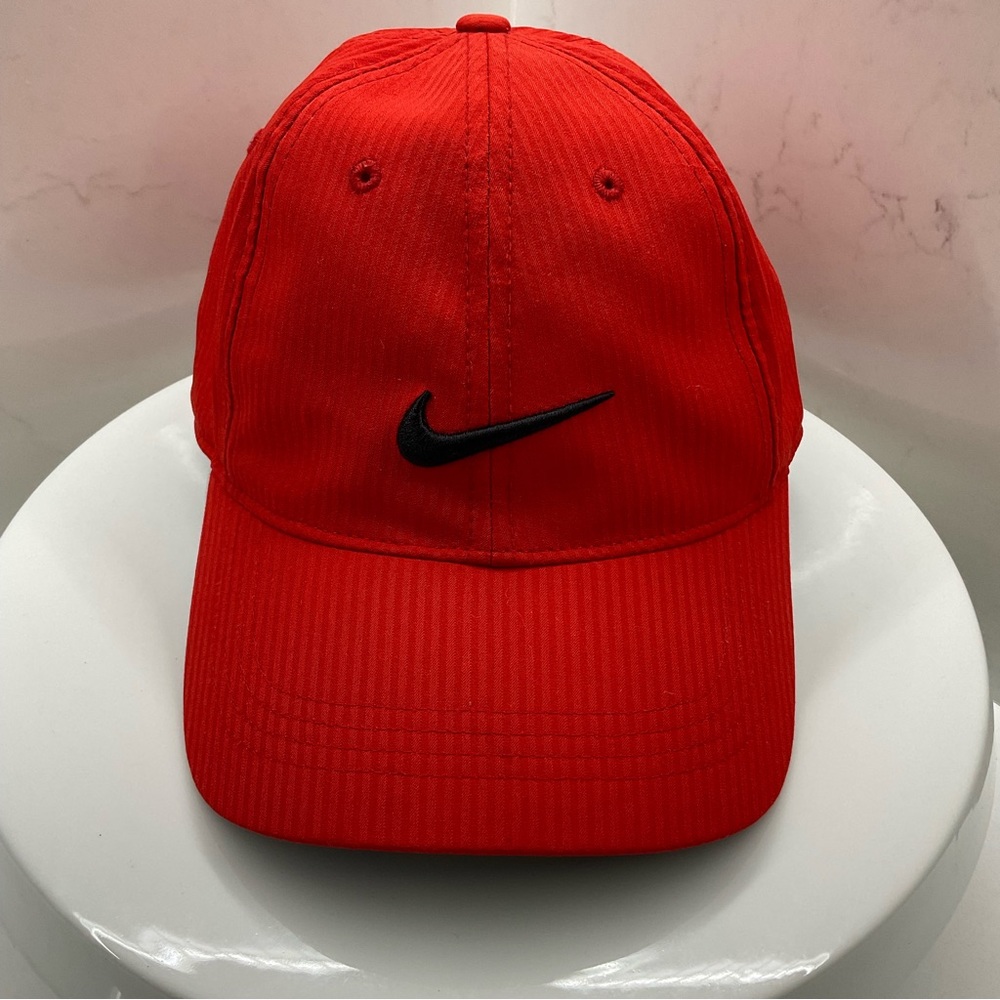 Nike Golf red strapback lightweight hat one size